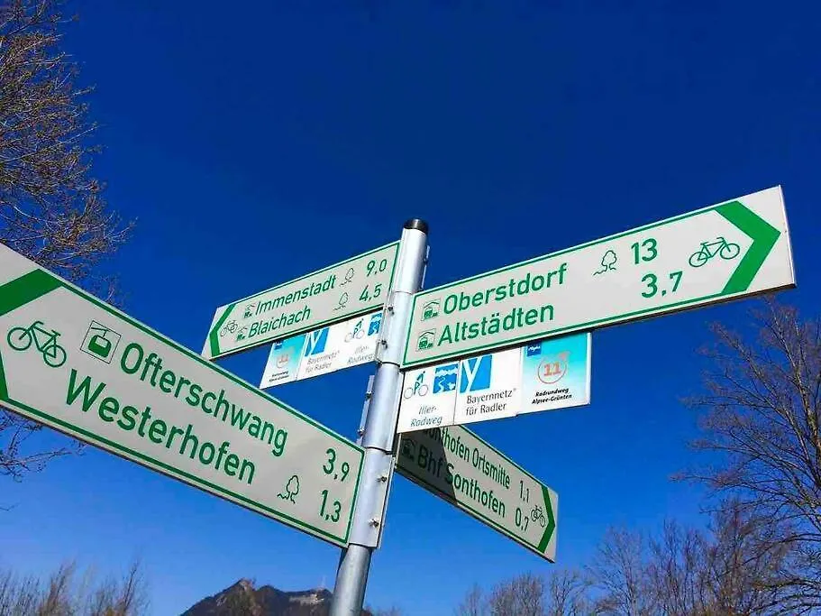 Apartment Ferienwohnung Ostrach Im Allgaeu Mit Bergblick Und Garten Sonthofen